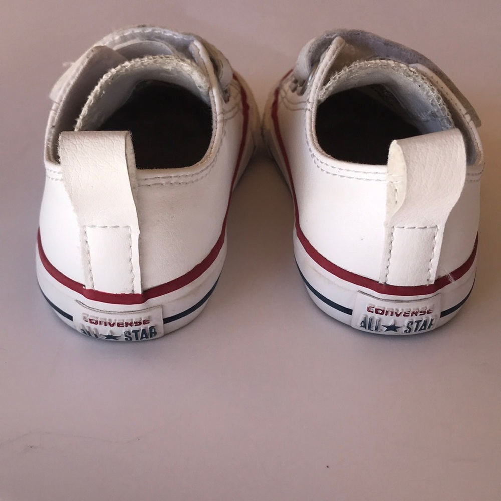 Converse faux leather strap shoes// size 5 - Picture 3 of 5